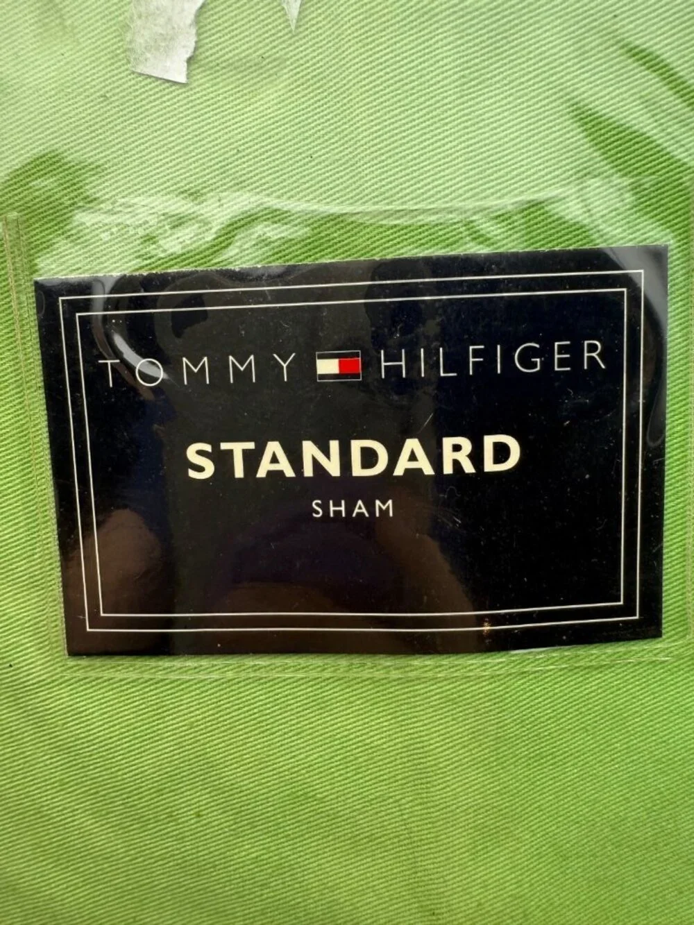 Tommy Hilfiger Standard Sham Lime Green Hilfiger Classics Chino 100% Cotton